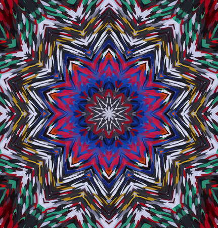 Abstract kaleidoscope background. Multicolor kaleidoscope texture.の写真素材
