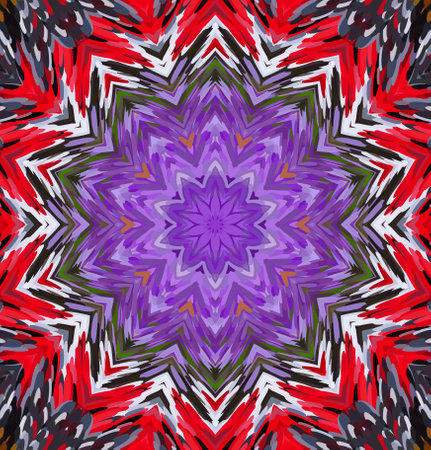 Abstract kaleidoscope background. Multicolor kaleidoscope texture.の写真素材