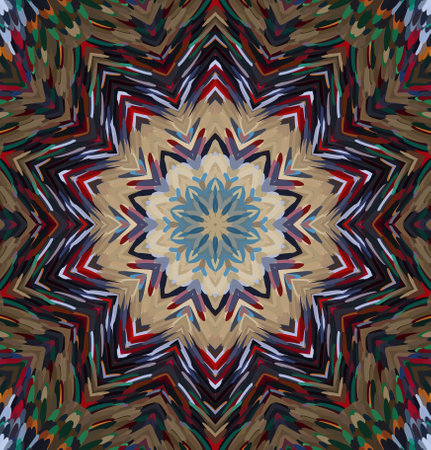 Abstract kaleidoscope background. Multicolor kaleidoscope texture.の写真素材