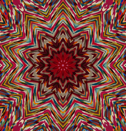 Abstract kaleidoscope background. Multicolor kaleidoscope texture.の写真素材