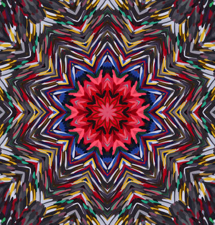 Abstract kaleidoscope background. Multicolor kaleidoscope texture.の写真素材