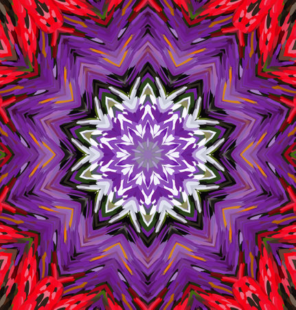 Abstract kaleidoscope background. Multicolor kaleidoscope texture.の写真素材