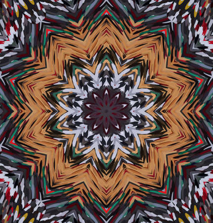 Abstract kaleidoscope background. Multicolor kaleidoscope texture.の写真素材
