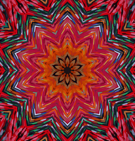 Abstract kaleidoscope background. Multicolor kaleidoscope texture.の写真素材