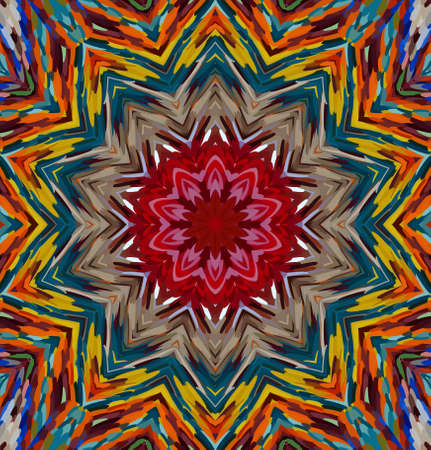 Abstract kaleidoscope background. Multicolor kaleidoscope texture.の写真素材