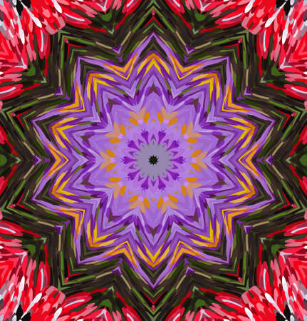Abstract kaleidoscope background. Multicolor kaleidoscope texture.の写真素材