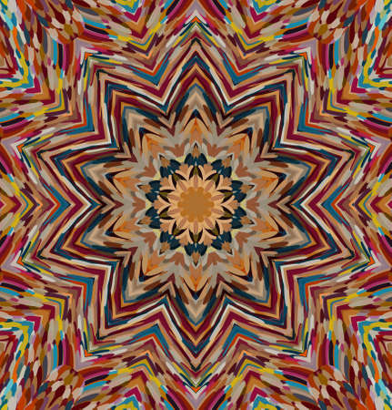 Abstract kaleidoscope background. Multicolor kaleidoscope texture.の写真素材