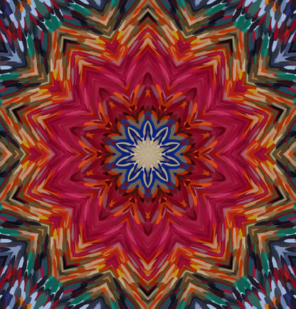 Abstract kaleidoscope background. Multicolor kaleidoscope texture.の写真素材