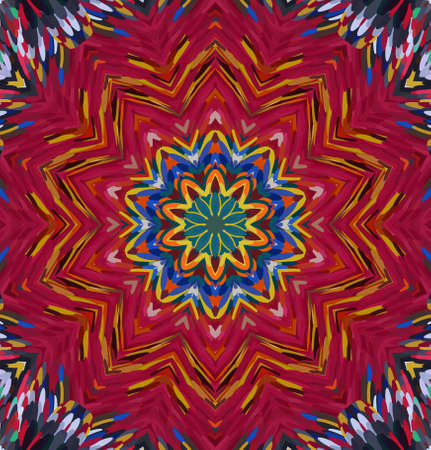Abstract kaleidoscope background. Multicolor kaleidoscope texture.の写真素材