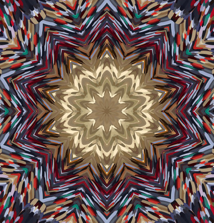 Abstract kaleidoscope background. Multicolor kaleidoscope texture.の写真素材