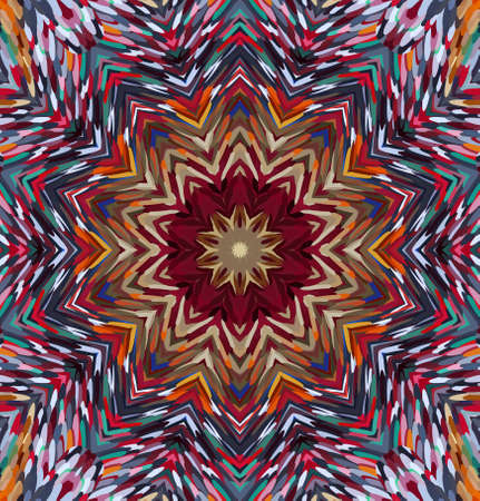 Abstract kaleidoscope background. Multicolor kaleidoscope texture.の写真素材