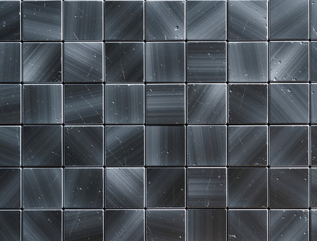 Ceramic tile wall. Abstract background and texture for design.の素材