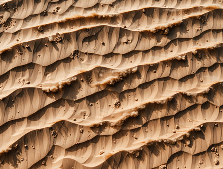 abstract texture of the sand dune in oman the old desertの素材