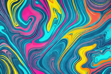 Liquid paint stains, fluid art abstract background. AI generativeの素材