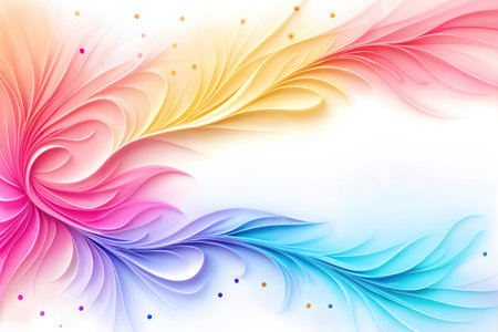 Bright, colorful abstract floral background in watercolor technique.の素材