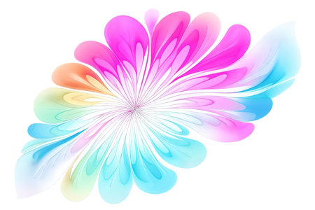 Bright, colorful abstract floral background in watercolor technique.の素材