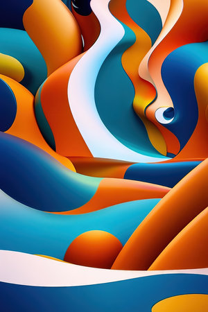 Modern abstract surrealist background.の素材