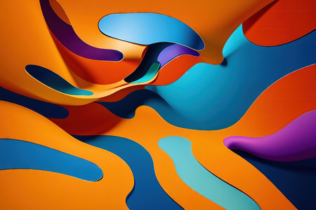 Modern abstract surrealist background.の素材