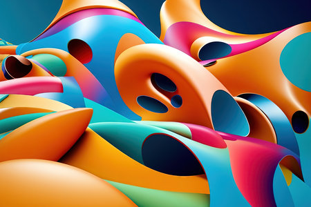 Modern abstract surrealist background.の素材