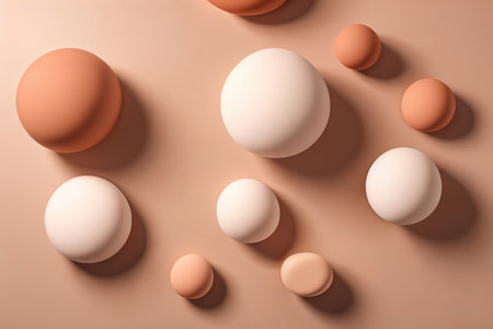 Abstract background in peach fuzz colors. AI generated.の素材