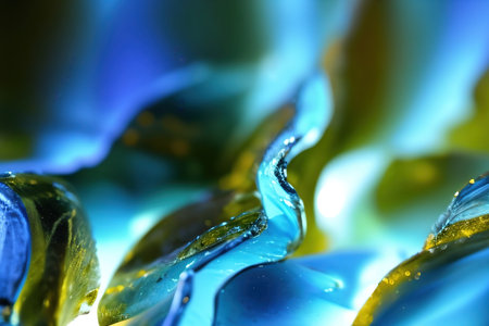 Abstract background liquid glass. AI generated.の素材