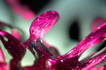 Colored ice abstract background. AI generated.の素材