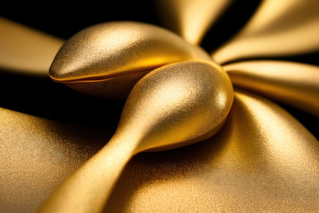 Abstract, black and golden background.の素材