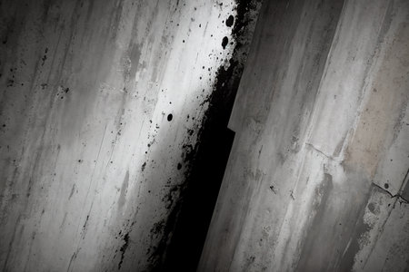 Grey, grunge concrete wall background.の素材