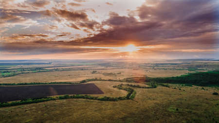 landscapes of wild nature in rural areas of the Russian Federation