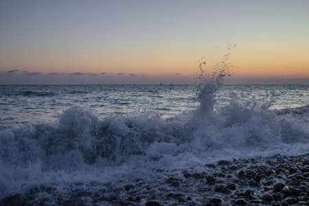 twilight of the black sea. Adler Sochi. High quality photo