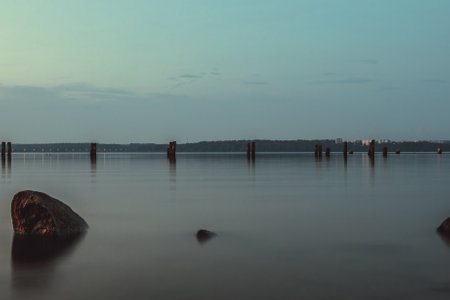 Senezh Lake Solnechnogorsk city Moscow region. High quality photoの写真素材