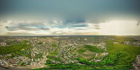 aerial survey of the city of Penza. 360の写真素材