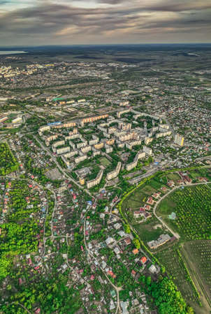 aerial survey of the city of Penza.の写真素材