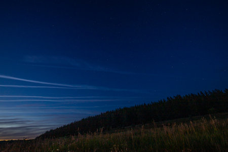 summer landscape in rural areas.の写真素材