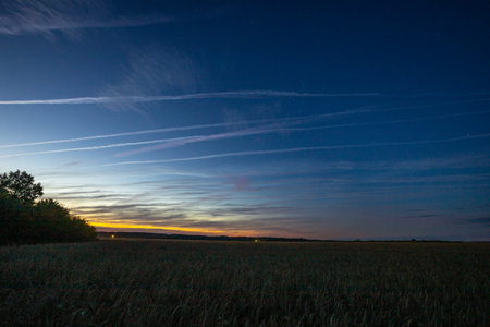 summer landscape in rural areas.の写真素材
