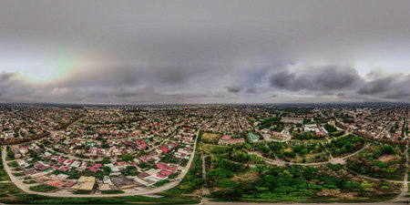 republic of north ossetia alania Vladikavkaz city. 360の写真素材