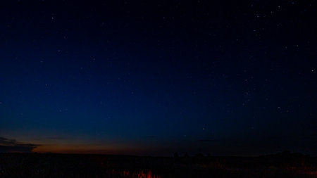 landscape of the night starry sky.