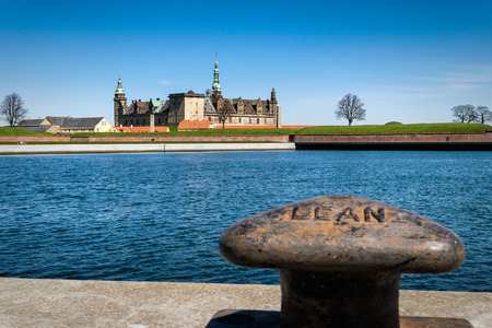 Kronborg Castle, residence of Hamlet, settled in a town Helsingor, north of Copenhagen, Denmarkのeditorial素材