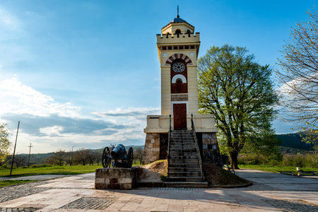 Memorial park Cegar on a Cegar hill near Nis city in Serbiaの写真素材
