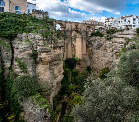 Puente Nuevo,Ronda. Puente Nuevo Ronda in Andalusia in southern Spainの写真素材