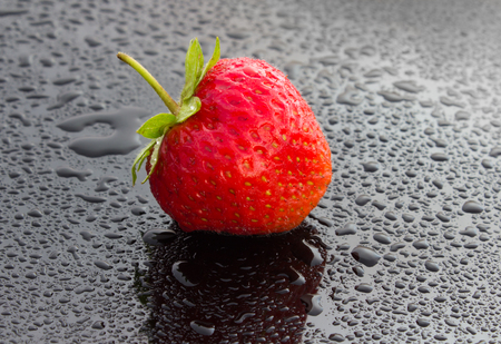 Ripe strawberry dropsの写真素材
