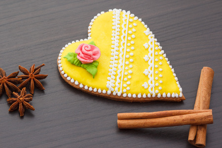 gingerbread on Valentine's Dayの写真素材