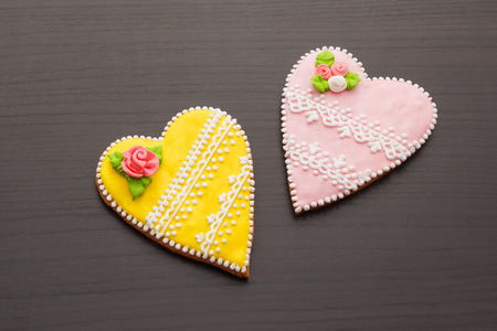 gingerbread on Valentine's Dayの写真素材