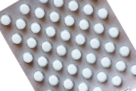 Background of white medical pills