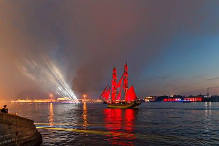 26.06.2016 Saint Petersburg Holiday alumni "Scarlet Sails"のeditorial素材