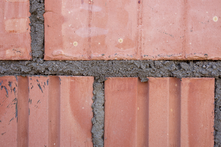 Close-up shot of Brick wall pattern texture background