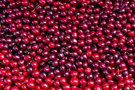 fresh red cherry berry abstract fruit colorful pattern texture backgroundの写真素材