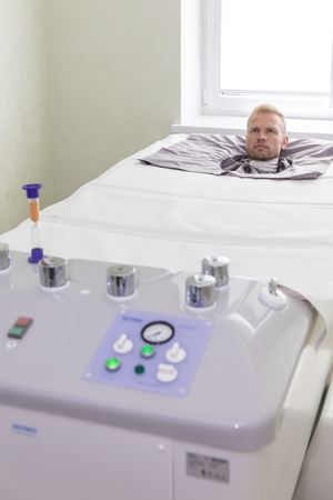 patient in a pressure chamber.の写真素材