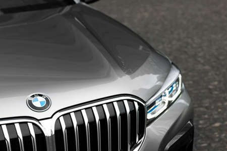 Minsk, Belarus - âMarch â28, â2020: 2020 BMW 7 Series facelift 740 Ldのeditorial素材