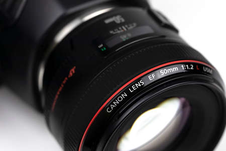 Tokyo, Japan 22.04.2020: Canon EF-50mm 1.2 USM on Blackmagic Cinema Camera 6Kのeditorial素材